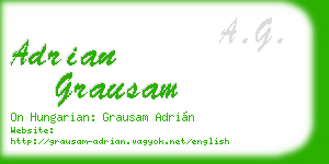 adrian grausam business card
